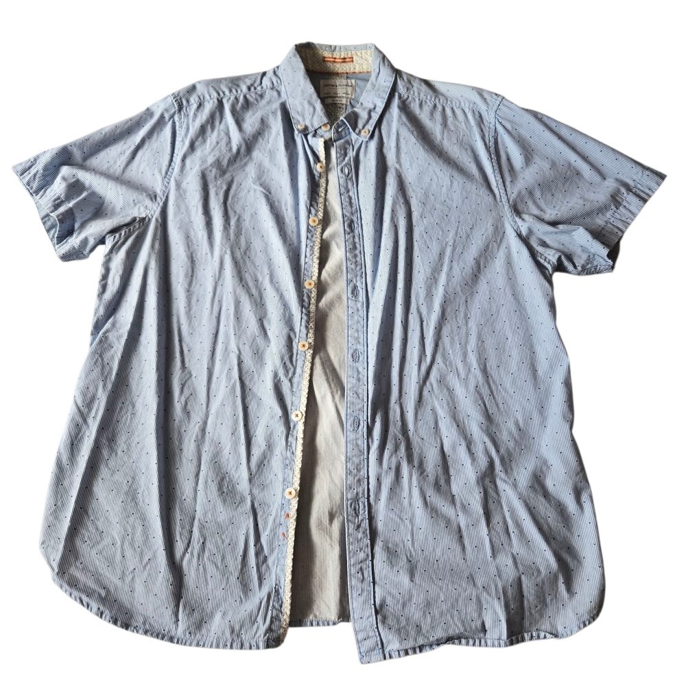 Casual Light Blue Button Down Shirt for Men